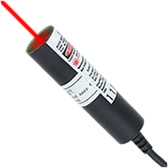 Focusable Red Dot Laser Diode Module Class IIIA: 3mW/ 650nm - Click Image to Close