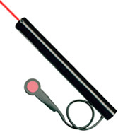 Adjustable Red Dot Laser: Class IIIA, Battery, On/Off Switch 4mW - Click Image to Close