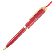 5mW (650nm) Class: IIIA-Presentation Laser Pen (Red w/Gold Trim) - Click Image to Close