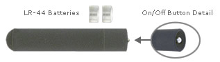 Ultra Compact Laser Pointer w/ On/Off Button - Click Image to Close