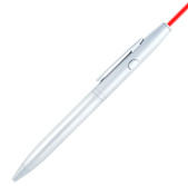 (650nm) Class: IIIA - Writer's Laser Pen (Silver) - Click Image to Close