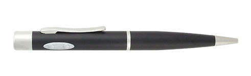 (650nm) Class: IIIA - LED Flashlight Laser Pen (Black) - Click Image to Close