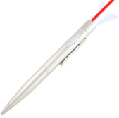 (650nm) Class: IIIA - LED Flashlight Laser Pen (Silver)