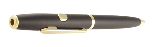 (650nm) Class: IIIA - Writer's Laser Pen (Black w/Gold Trim)