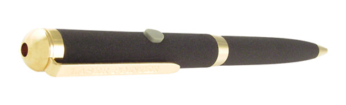 (650nm) Class: IIIA - Laser Pen Red Dot (Black w/Gold Trim)